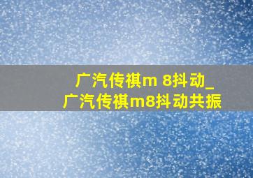 广汽传祺m 8抖动_广汽传祺m8抖动共振